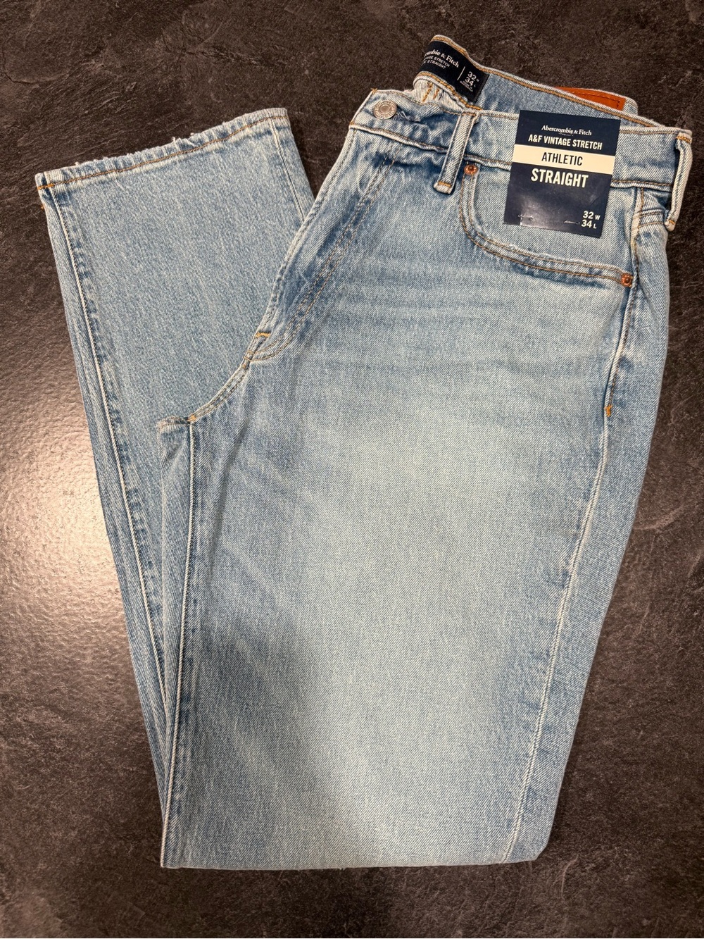 Abercrombie & Fitch Straight Light Wash Men’s Jeans